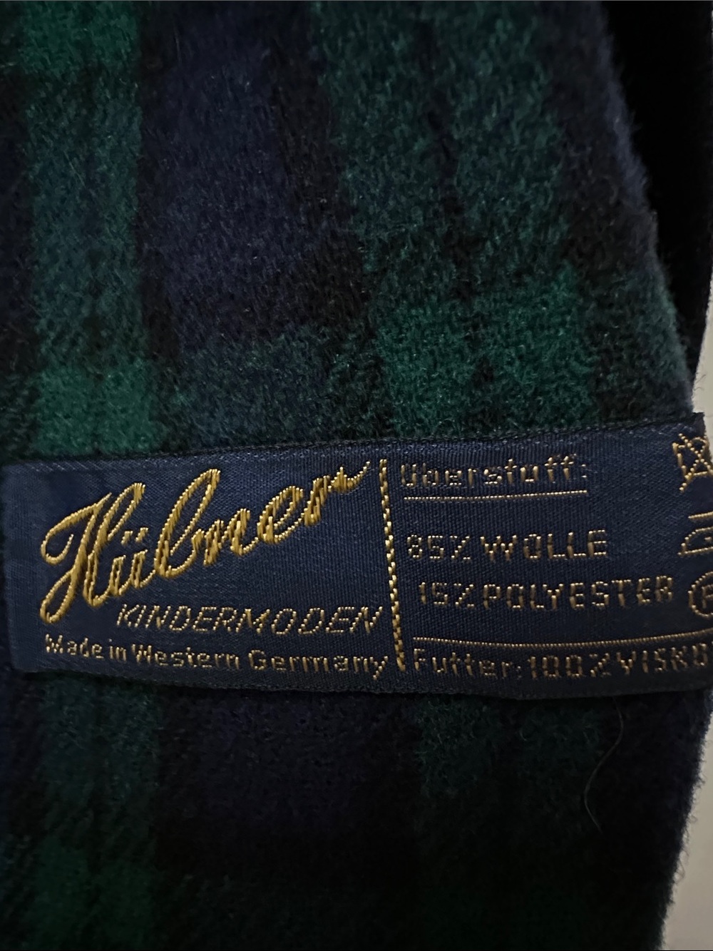 Vintage Holt Renfrew Kids Navy Double-Breasted Pea Coat Wool Blend 80s - Picture 4 of 8